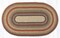 Earth Rugs C-300 Honey / Vanilla / Ginger Oval Braided Rug 27" x 45"